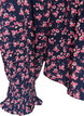 Blouse avec haut smock&eacute; et imprim&eacute; fleuri, Bleu, Packshot image number 3