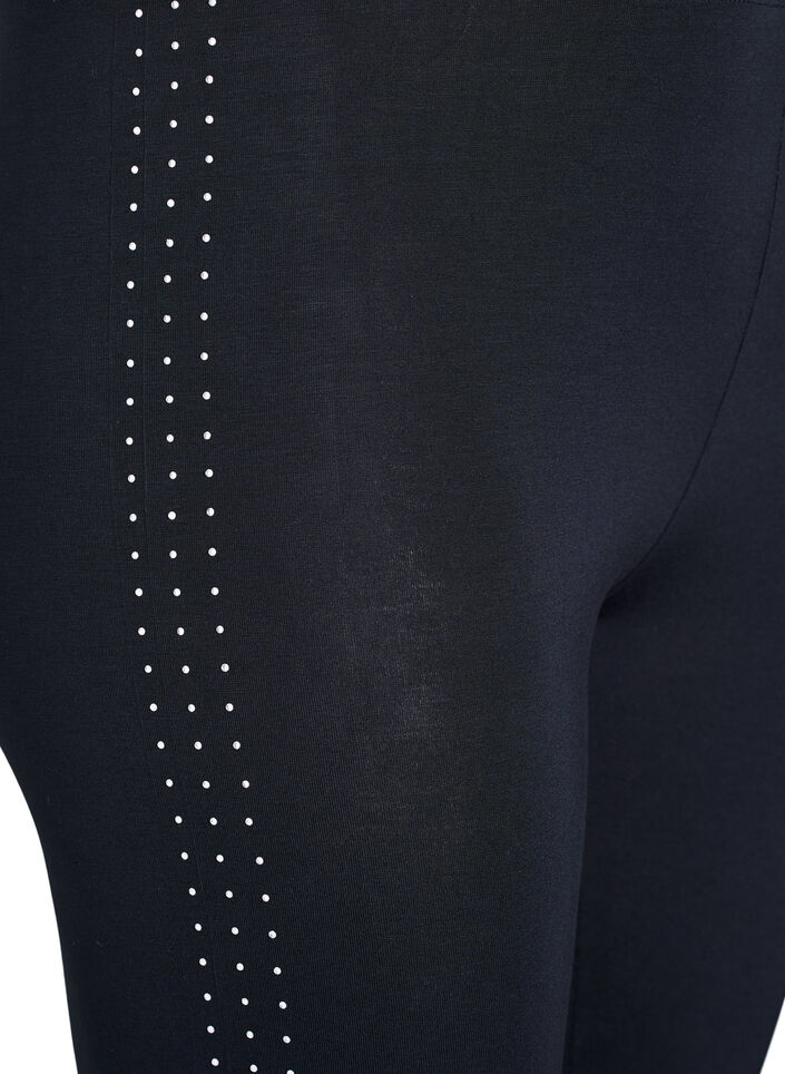 Leggings avec détail en strass, Noir, Packshot image number 2