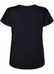 T-shirt de sport ample avec col en V, Black, Packshot image number 1