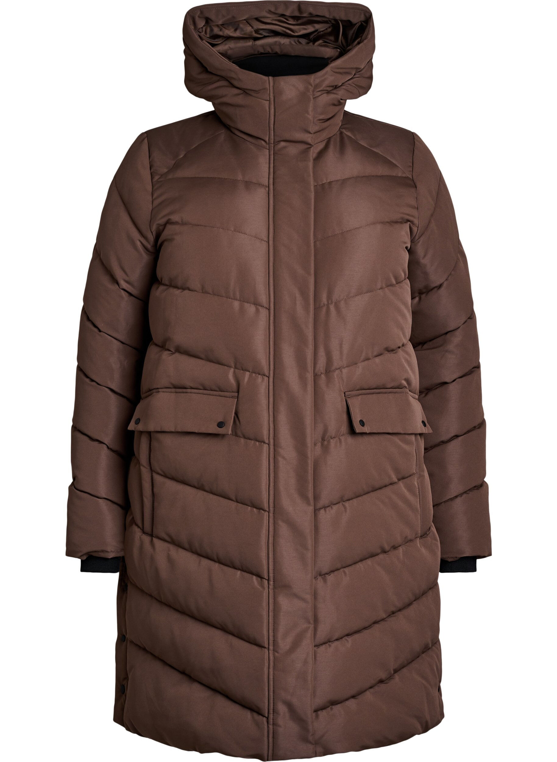 Manteau d'hiver matelass&eacute; &agrave; capuche