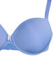 Soutien-gorge moul&eacute; en microfibre avec d&eacute;tail en dentelle et n&oelig;ud, Bleu, Packshot image number 2