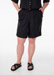 Short avec poches et taille haute, Noir, Model image number 3