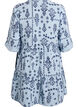 Robe courte en mousseline de coton &agrave; motif, Bleu Clair, Packshot image number 1