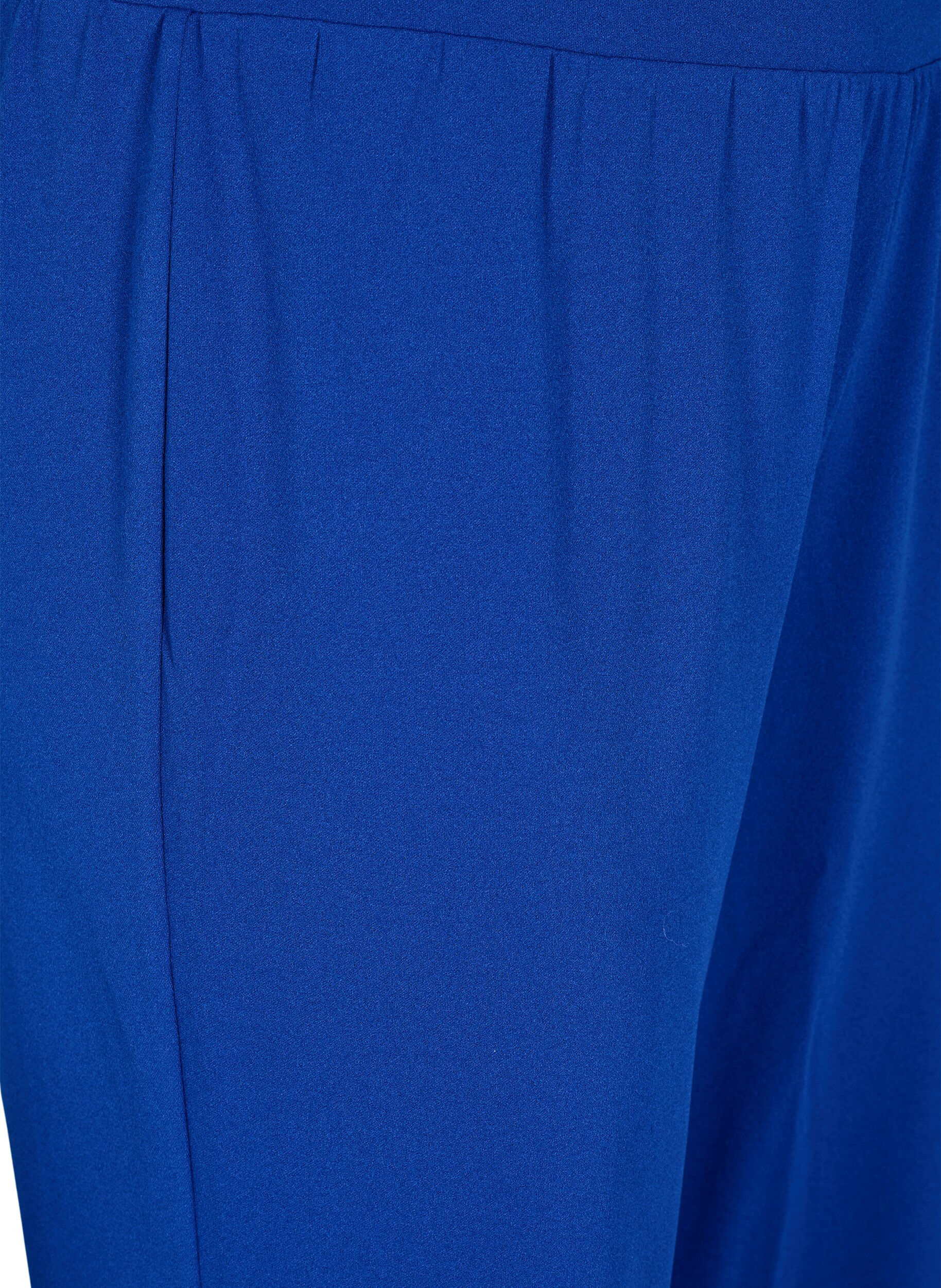 Zizzi Pantalon &agrave; coupe droite, Bleu, Packshot image number 2