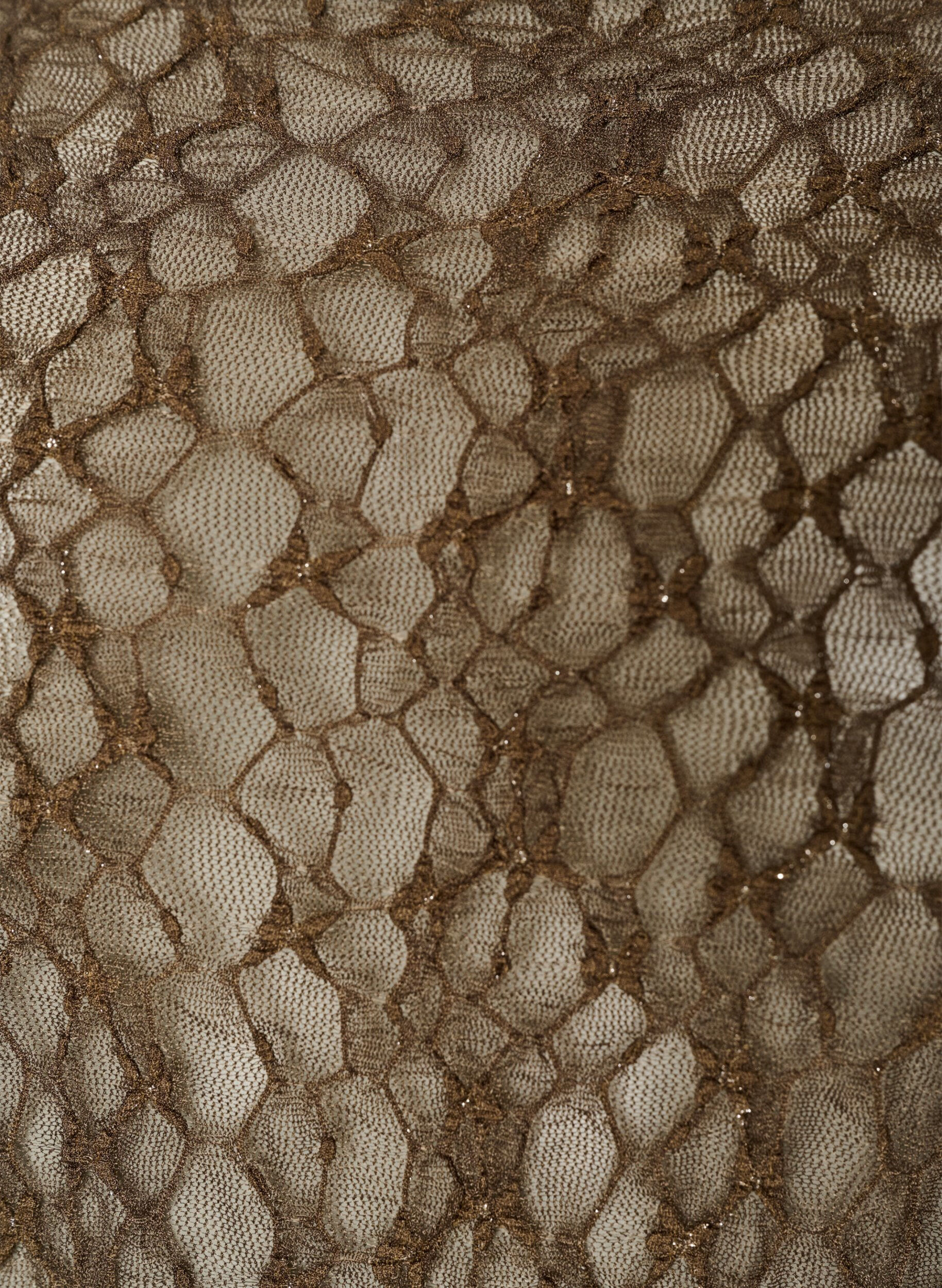 ZizziBlouse en maille &agrave; motif et fil paillet&eacute;, Marron, Packshot image number 2