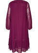 Robe de f&ecirc;te avec volants et d&eacute;collet&eacute; en V, Bordeaux, Packshot image number 1