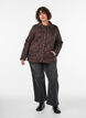 Veste l&eacute;g&egrave;rement matelass&eacute;e &agrave; surpiq&ucirc;res d&eacute;coratives, Marron, Model image number 1