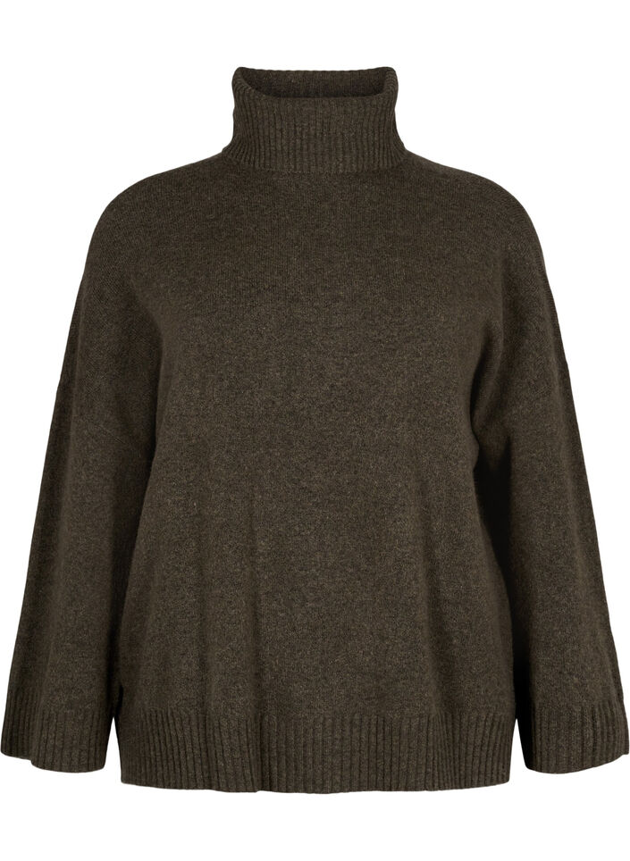 Chemisier à col roulé en maille, Sea Turtle Mel., Packshot image number 0