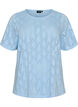 T-shirt en jersey avec broderie ajour&eacute;e, Bleu Clair, Packshot image number 0