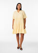 Robe A-line longueur genou en lin et viscose, Jaune clair, Model image number 1