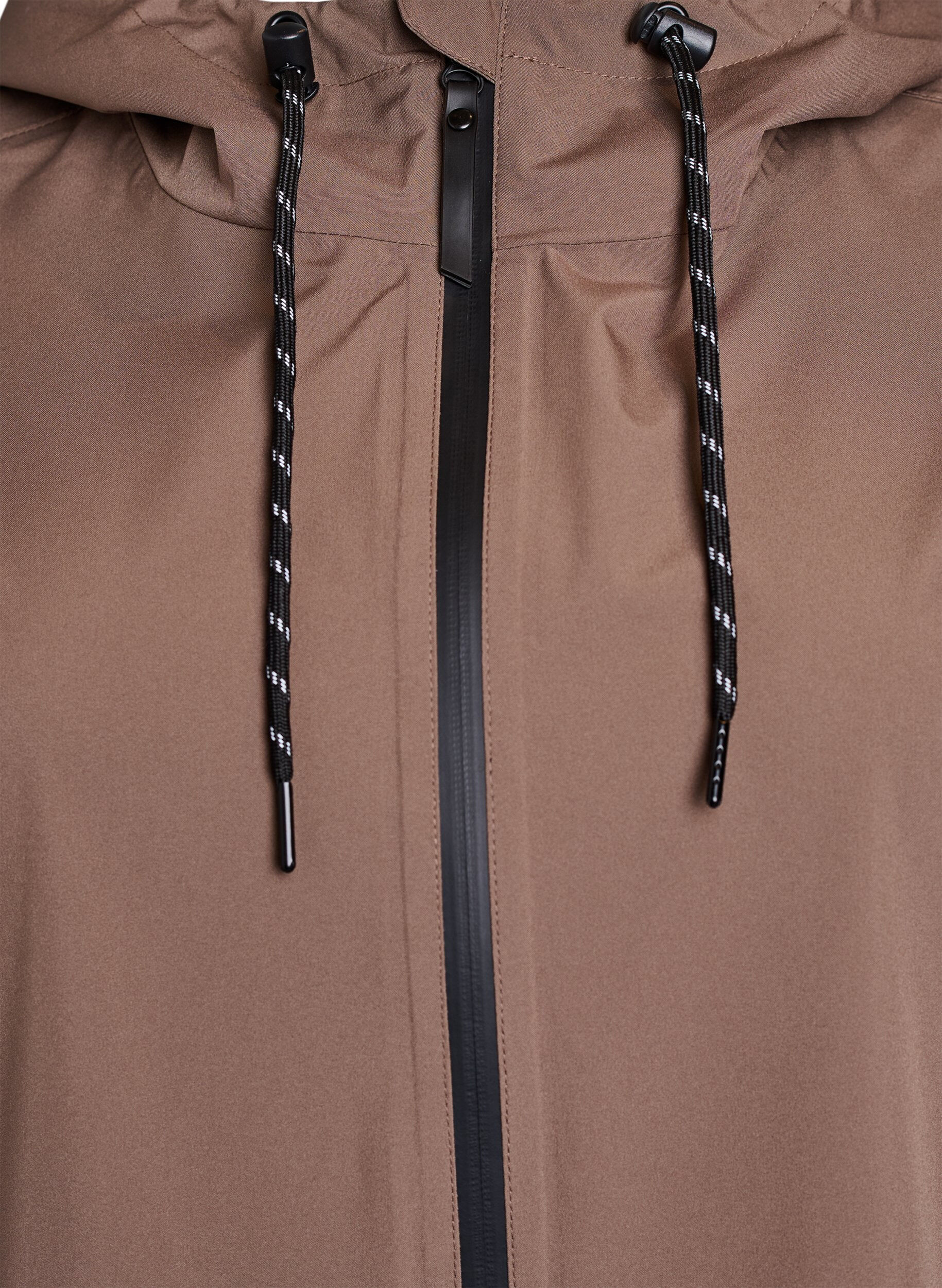 ZizziVeste de pluie avec poches et capuche, Marron, Packshot image number 2