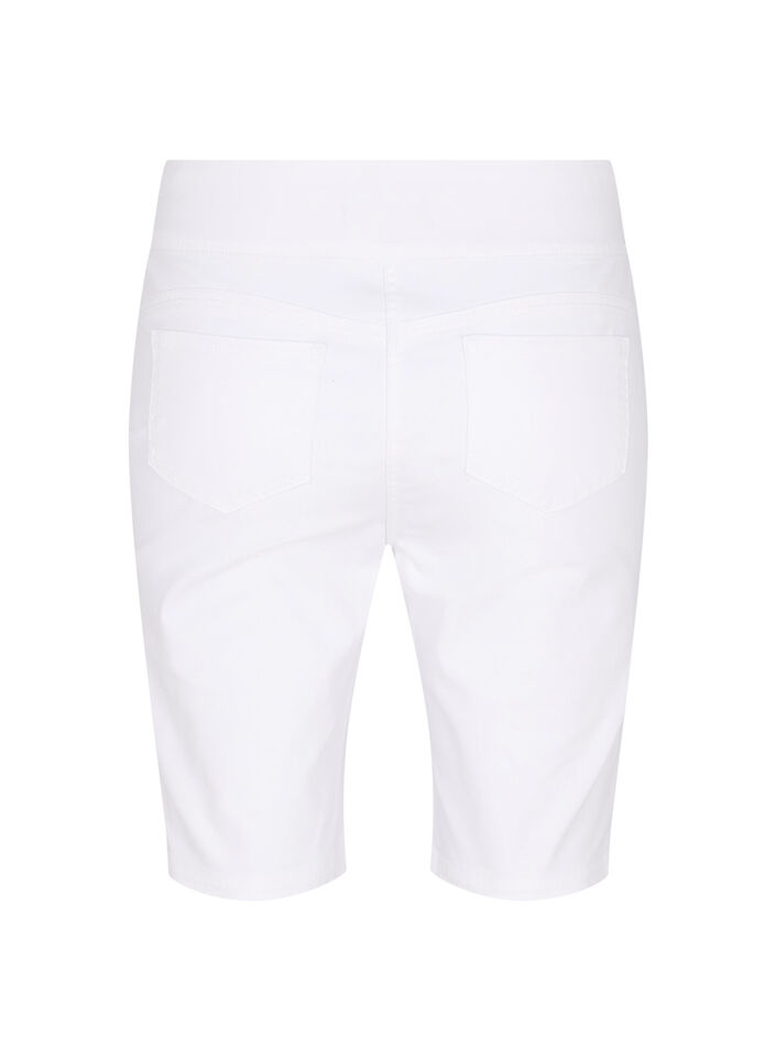 Short moulant avec poches arrière, White, Packshot image number 1