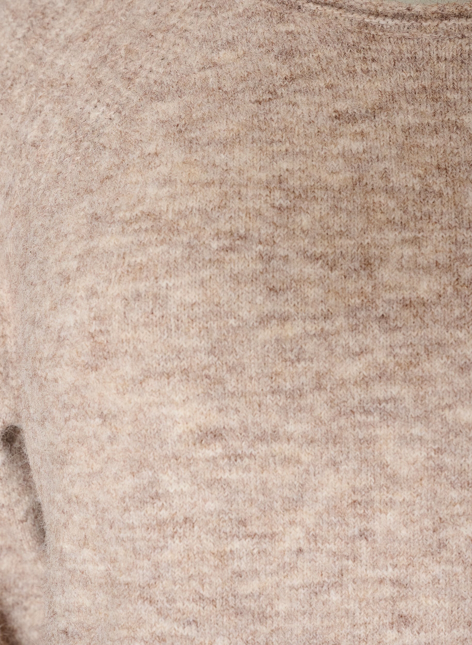 ZizziPull en maille &agrave; manches raglan et large bordure en dentelle, Beige, Packshot image number 2