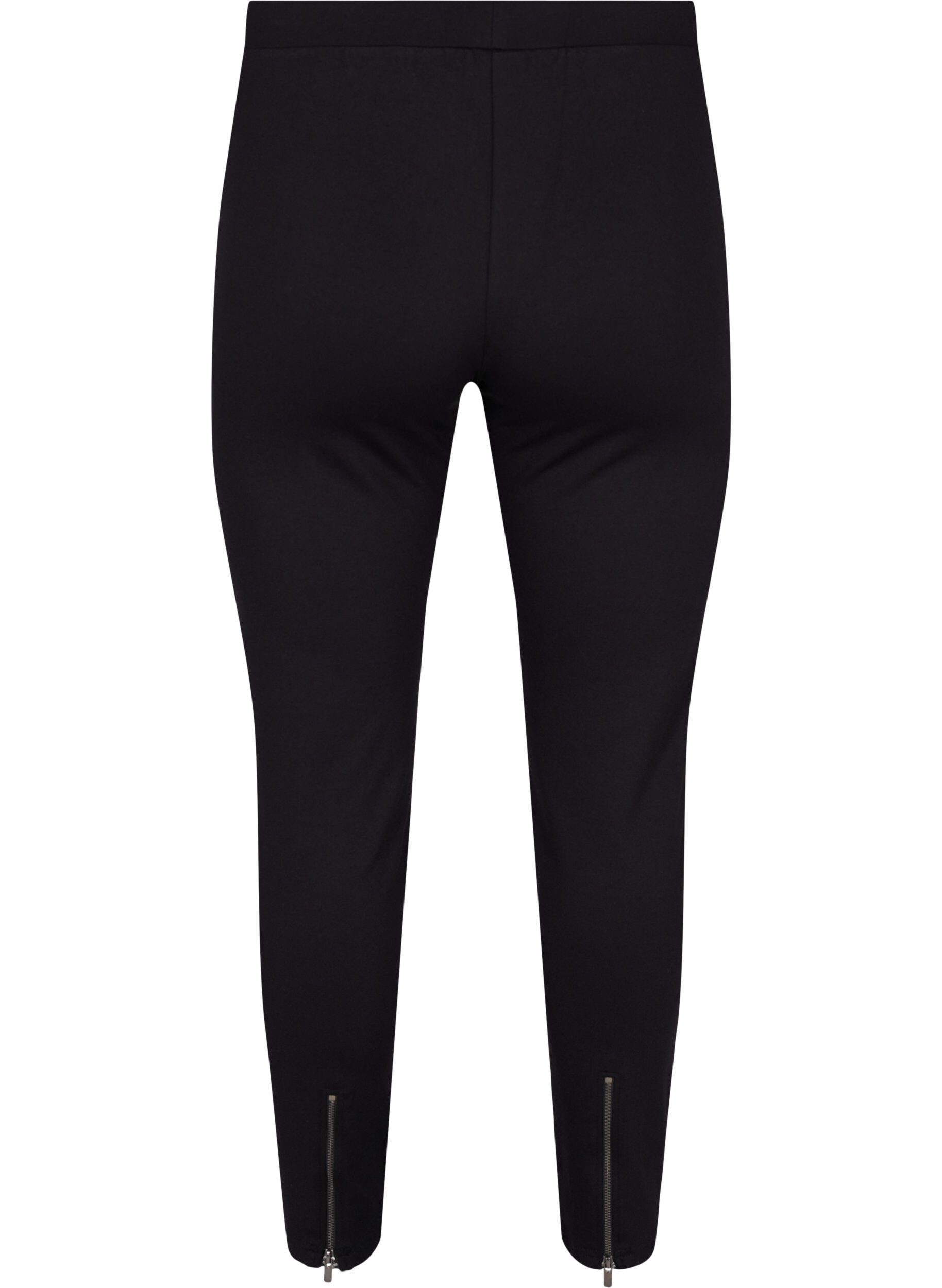 Zizzi Leggings &agrave; fermeture &Eacute;clair, Black, Packshot image number 1