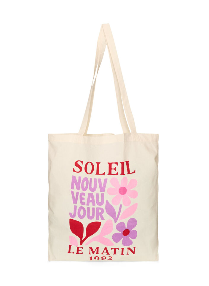 Tote bag imprim&eacute;, Rouge, Packshot image number 0