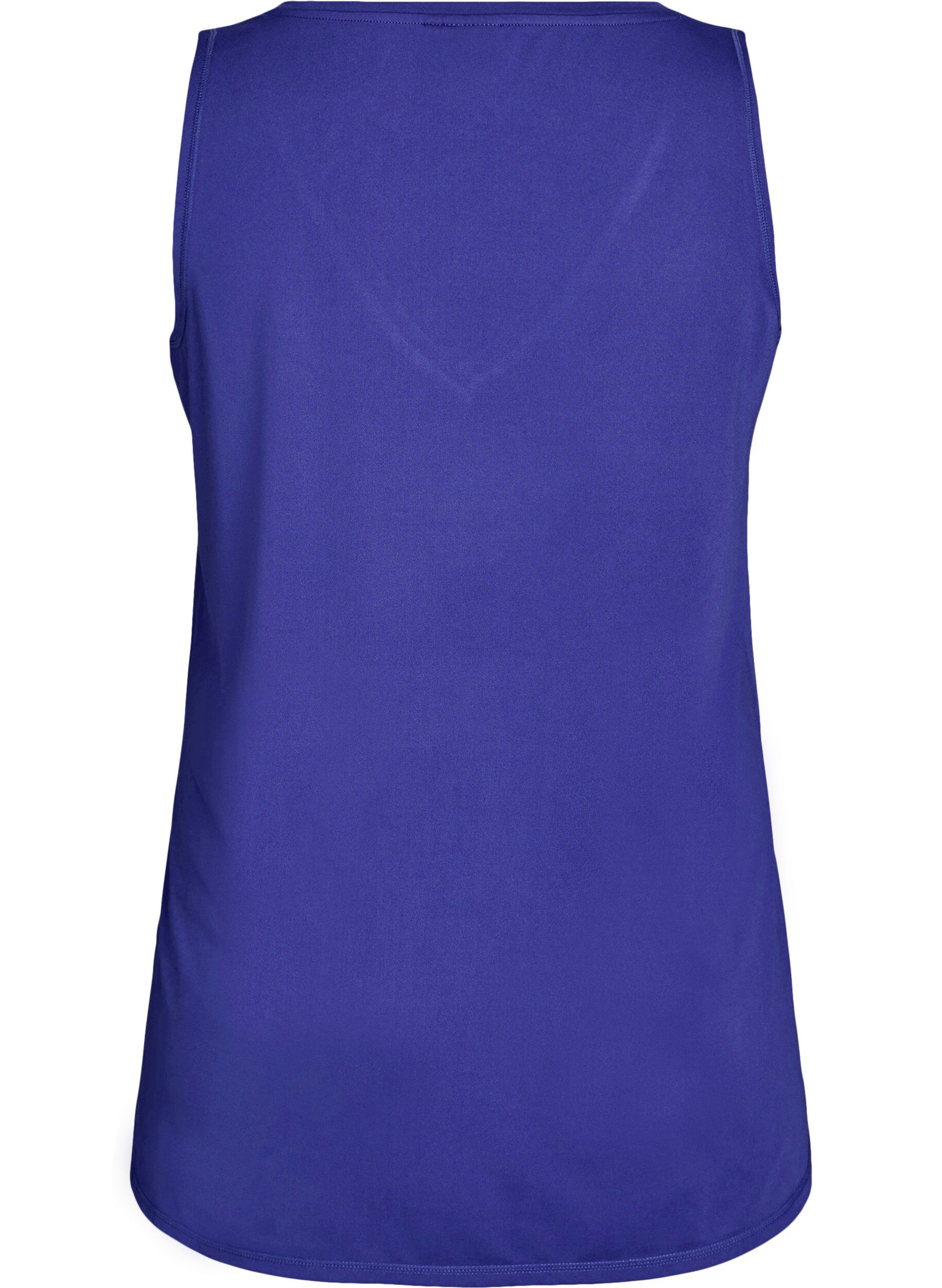 Zizzi Sports top with V-neck, Violet, Packshot image number 1