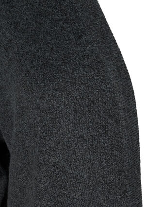 Cardigan en maille chinée avec poches, Dark Grey Melange, Packshot image number 2