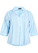 Blouse avec col et manches 3/4, Bleu Clair, Packshot image number 0