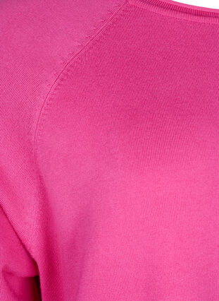 Chemisier tricot en viscose avec manches 3/4, Raspberry Rose, Packshot image number 2