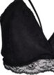Soutien-gorge en dentelle avec détails en string, Noir, Packshot image number 2