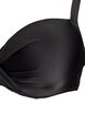 Haut de bikini avec armatures et drap&eacute;, Noir, Packshot image number 2
