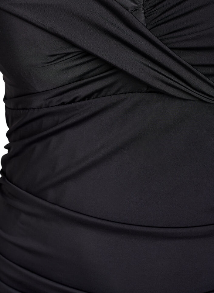 Maillot de bain avec armatures et effet fronc&eacute;, Noir, Packshot image number 2