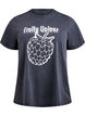 T-shirt en coton biologique avec impression graphique, Gris, Packshot image number 0