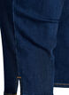 Capri slim taille haute en denim stretch, Bleu, Packshot image number 3