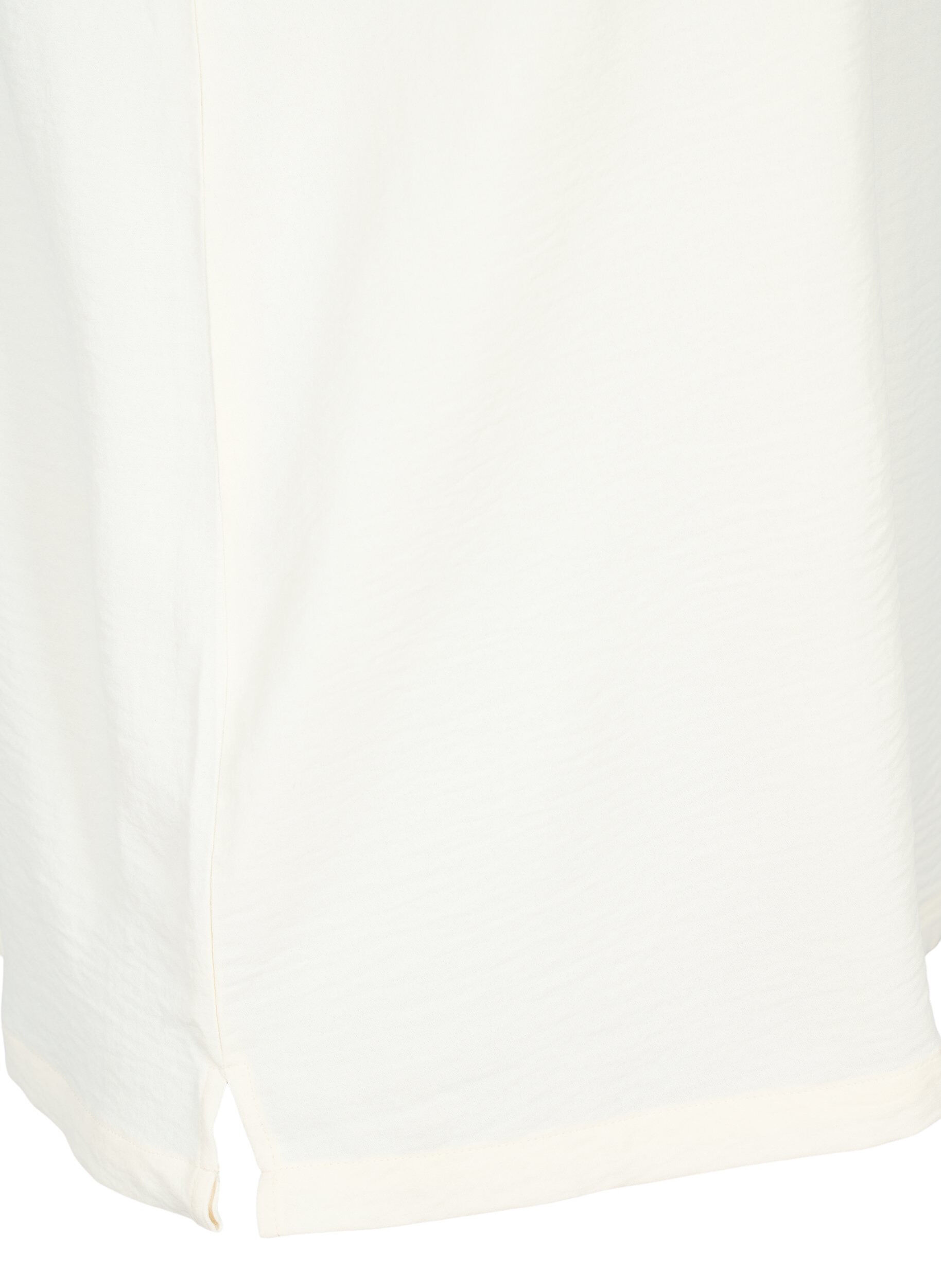 Zizzi Haut sans manches effet froiss&eacute;, Vanille, Packshot image number 3