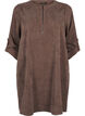 Robe en velours avec détail de fermeture éclair, Chocolate Martini, Packshot image number 0