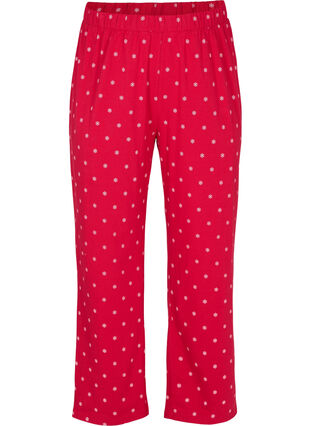 Pantalon de pyjama coton imprimé, Tango Red AOP, Packshot image number 0