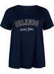 T-shirt en coton avec texte, Navy B. Orlando, Packshot image number 0