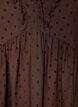 Blouse en viscose avec texture &agrave; pois et col V, Marron, Packshot image number 2