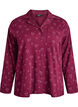 Chemise de pyjama en coton avec poche poitrine, Bordeaux, Packshot image number 0