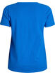 T-shirt basic uni en coton, Bleu, Packshot image number 1