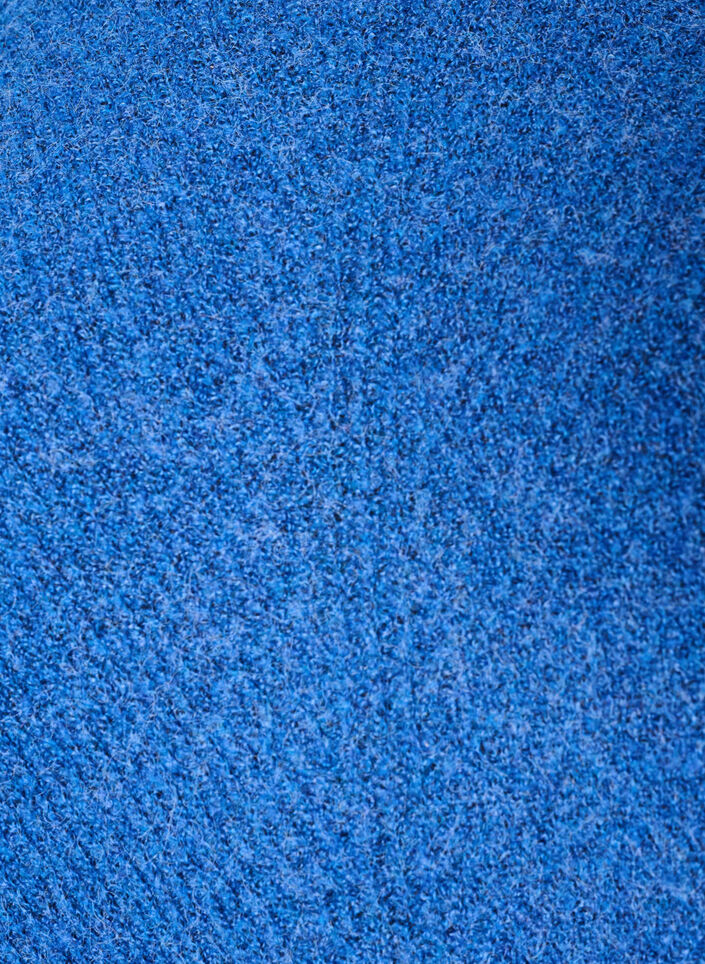 Pull en maille avec motif diagonal et manches raglan, Bleu, Packshot image number 2