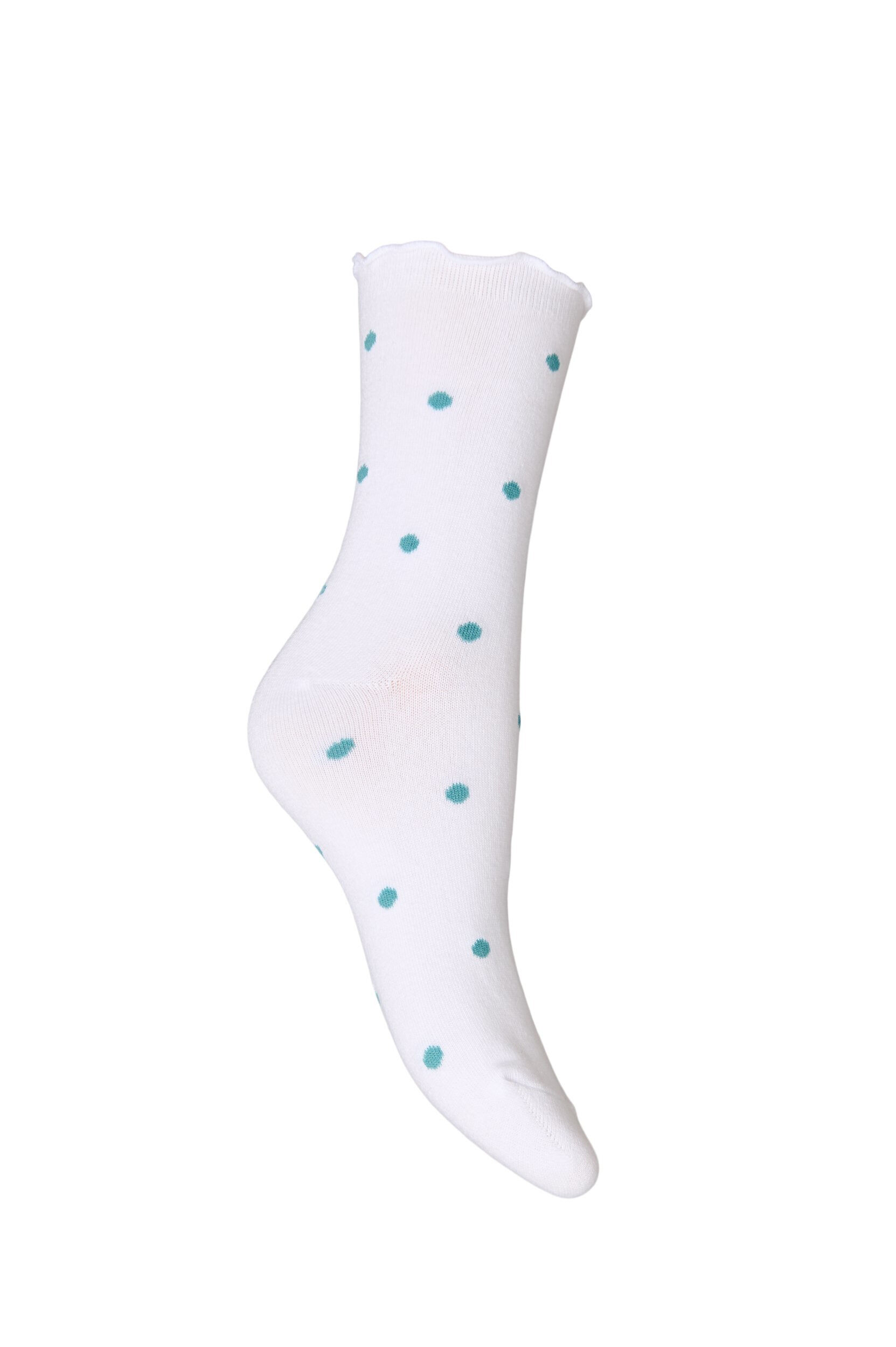 Zizzi Chaussettes en coton &agrave; motifs, Blanc, Packshot image number 1