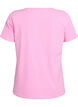 T-shirt basique en coton de couleur unie, Rose, Packshot image number 1