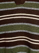 Blouse en maille &agrave; rayures et col polo, Marron, Packshot image number 2