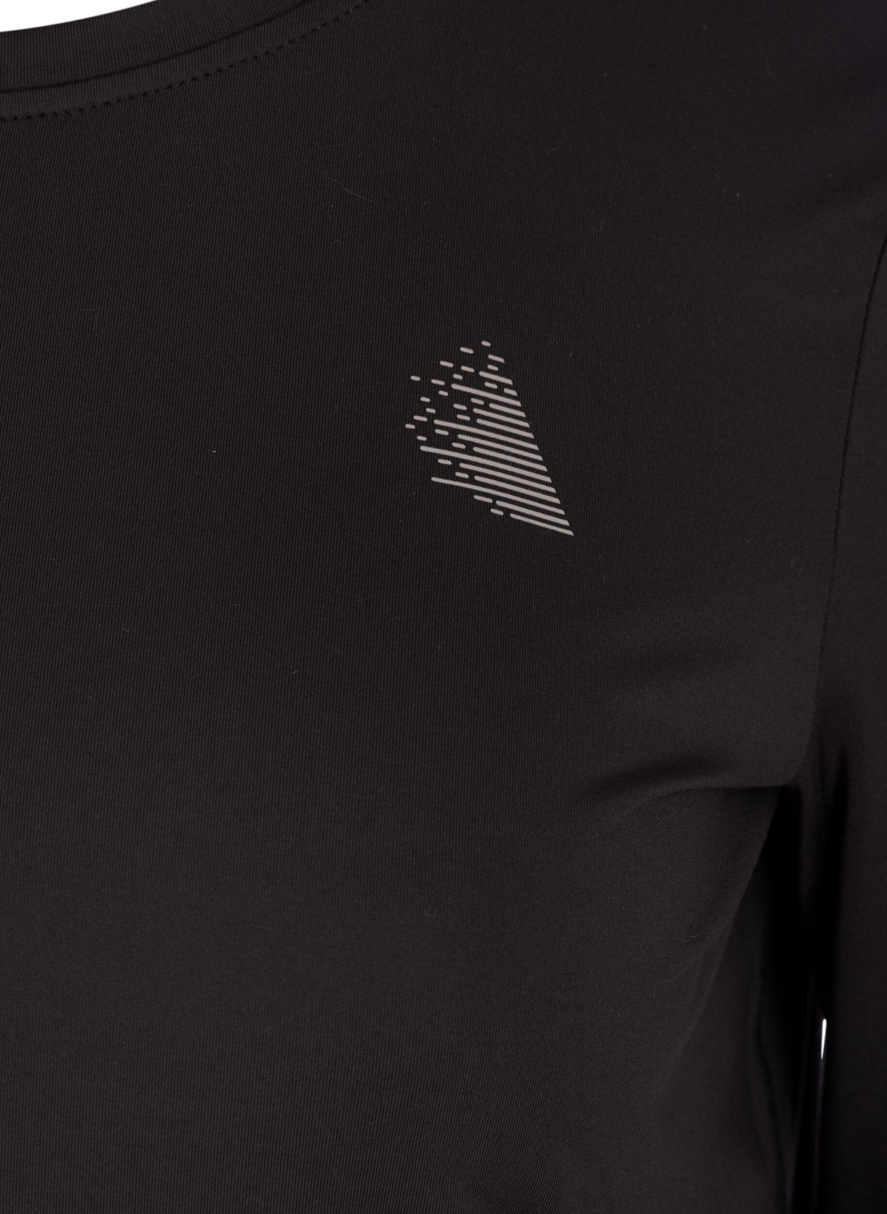 ZizziT-shirt fitness &agrave; manches longues, Noir, Packshot image number 2