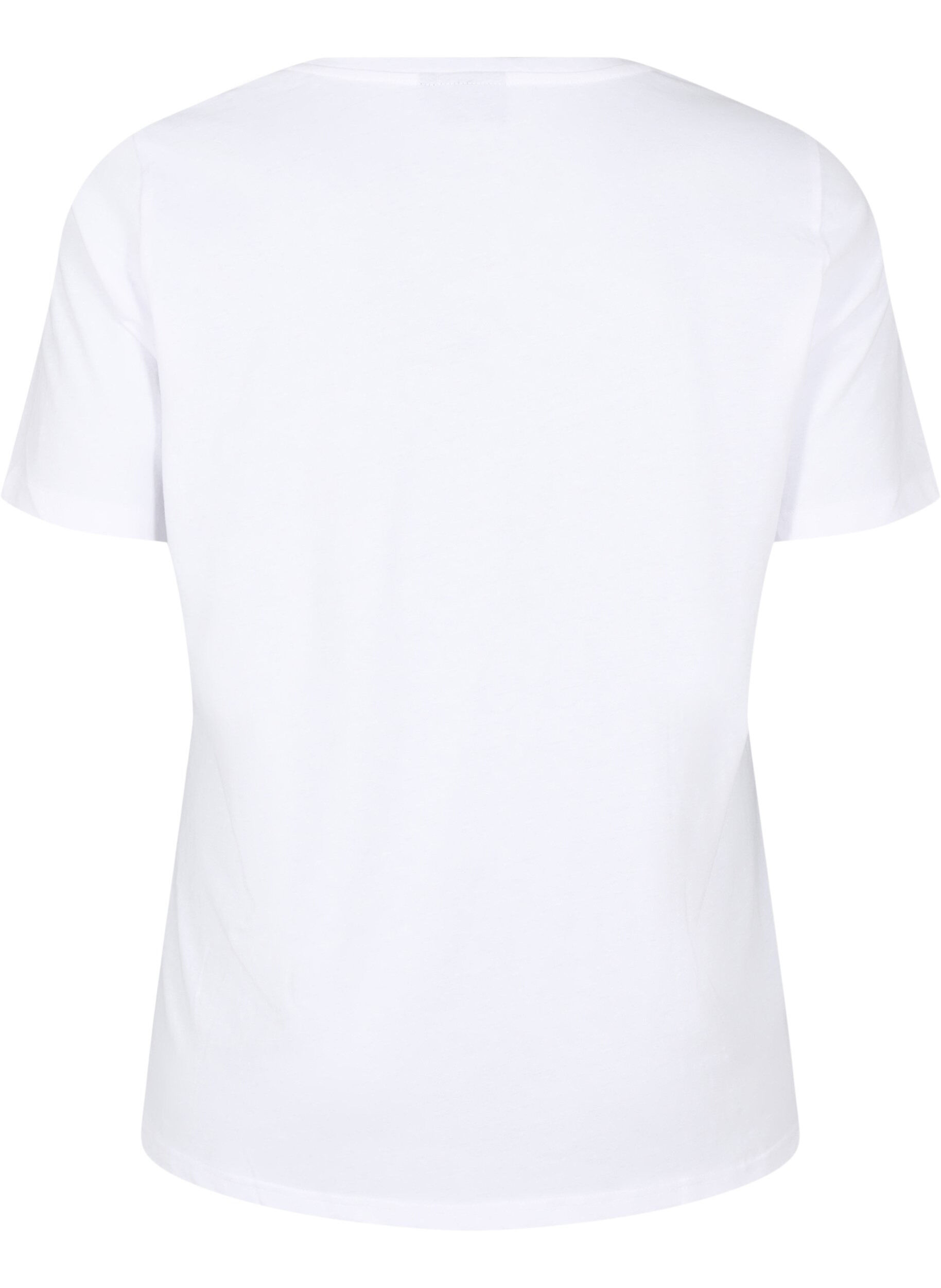 Zizzi FLASH &ndash; T-shirt avec motif, Blanc, Packshot image number 1