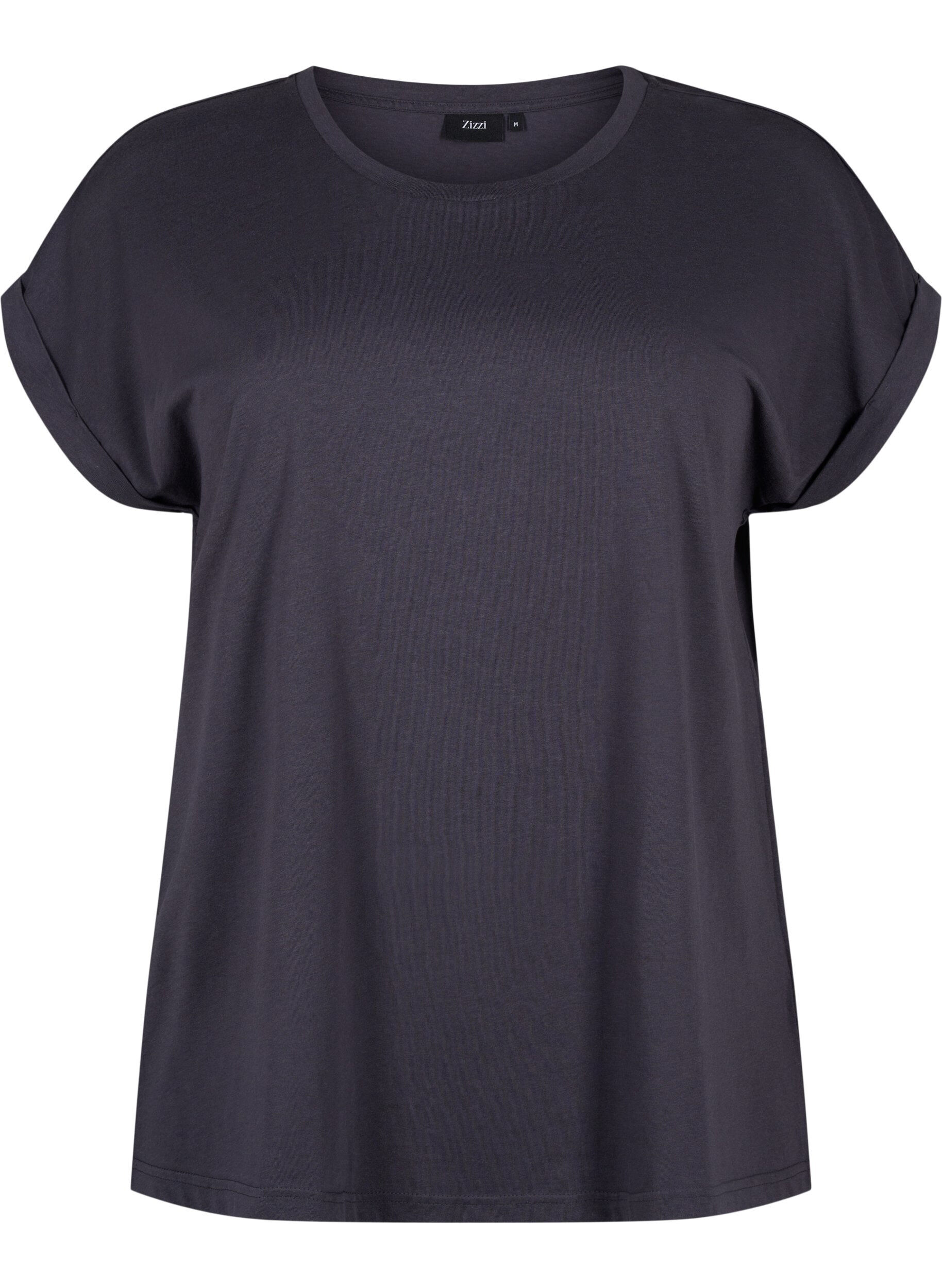 ZizziT-shirt &agrave; manches courtes en m&eacute;lange de coton, Gris anthracite, Packshot image number 0