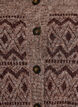 Cardigan &agrave; motif jacquard, Marron, Packshot image number 2