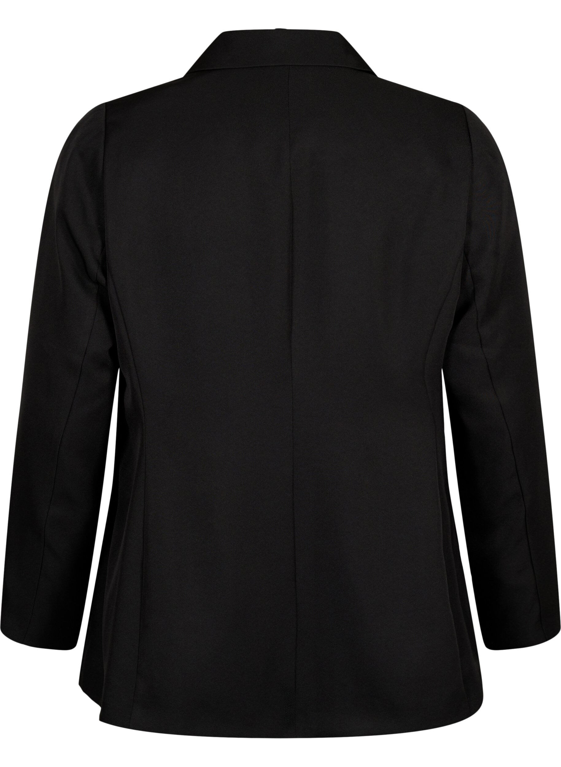 Zizzi FLASH - Blazer simple avec bouton, Noir, Packshot image number 1