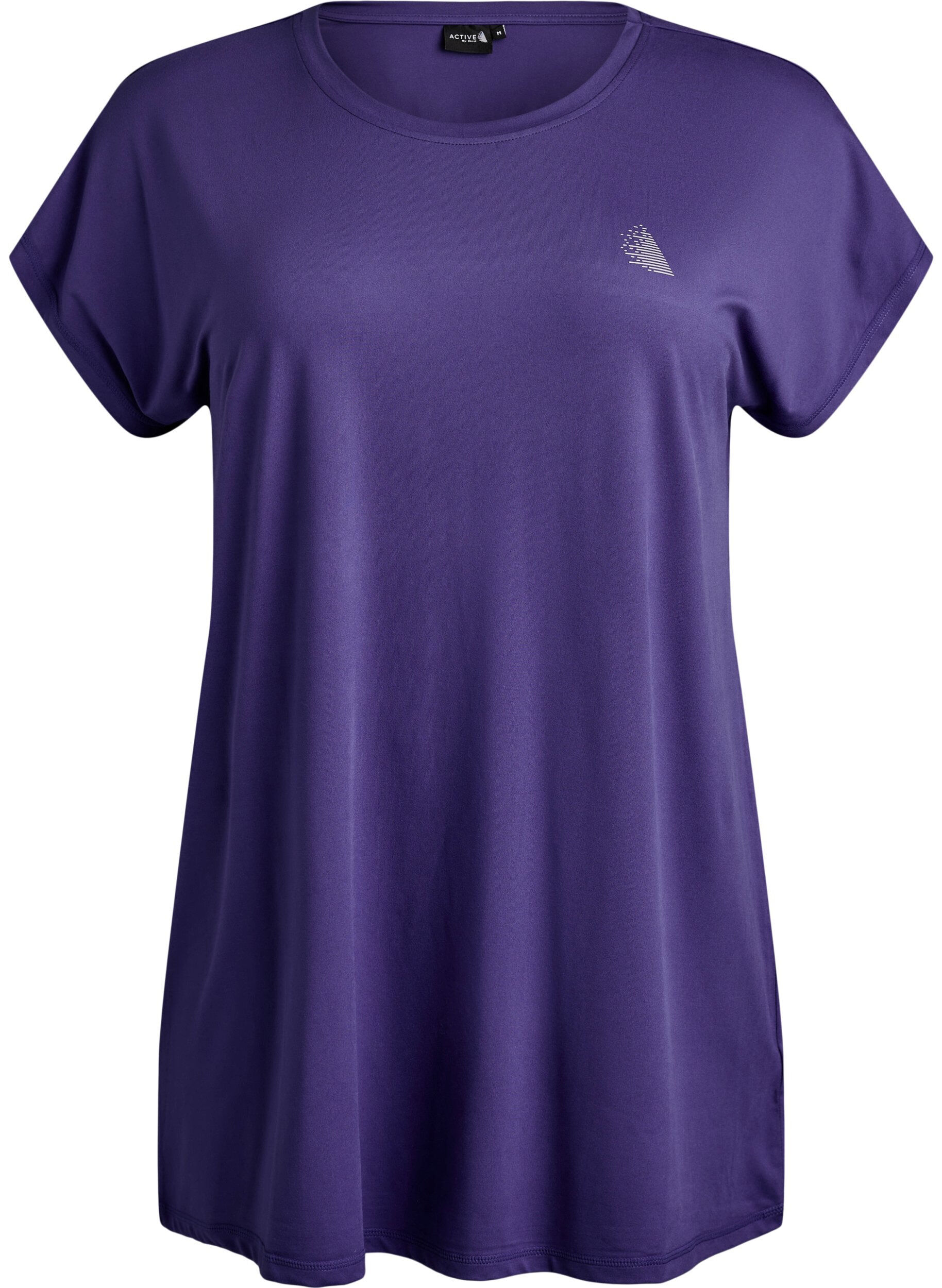 Zizzi T-shirt long d'entra&icirc;nement, Violet, Packshot image number 0