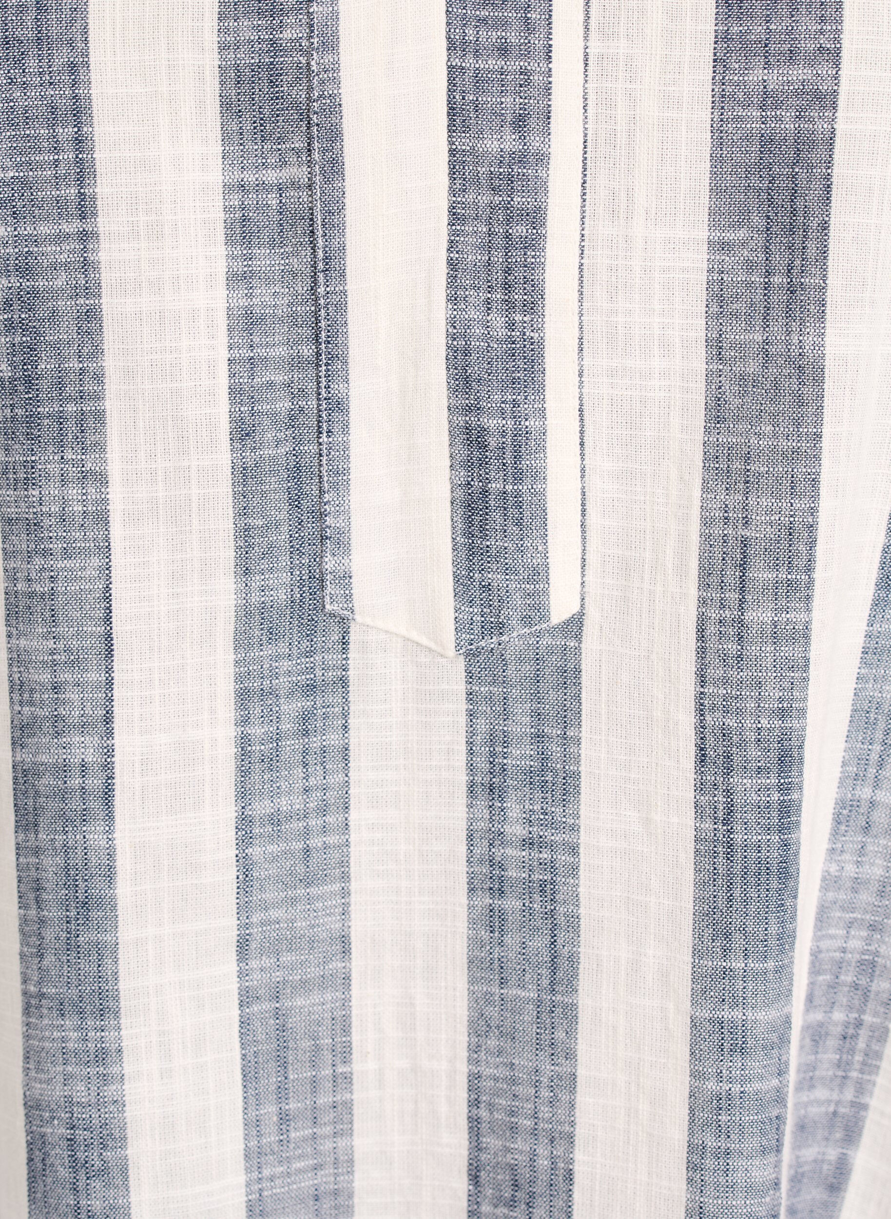 Zizzi Tunique en coton avec un col en V, Beige, Packshot image number 2