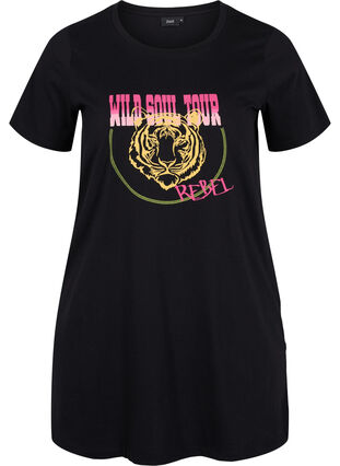 T-shirt en coton à manches courtes, Black Tiger, Packshot image number 0