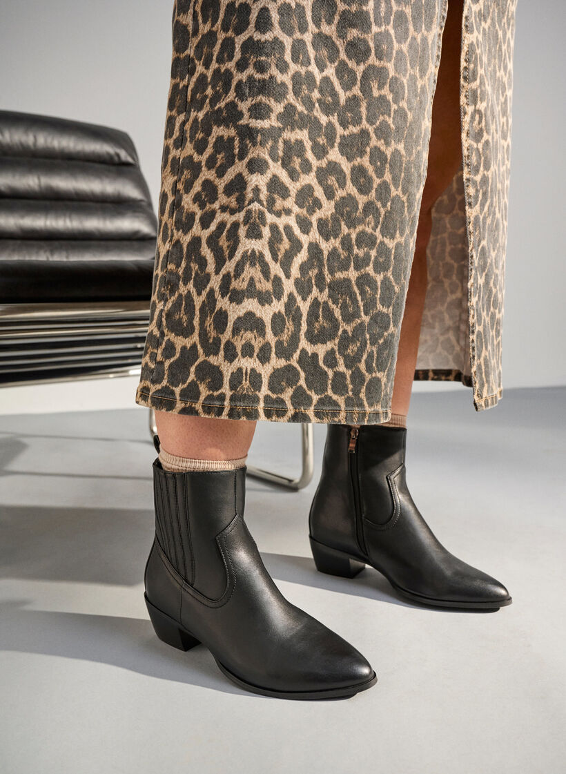 Botte haute avec tige amovible, Noir, Image image number 1