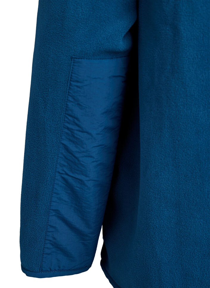 Veste polaire avec col montant et poches, Bleu, Packshot image number 3