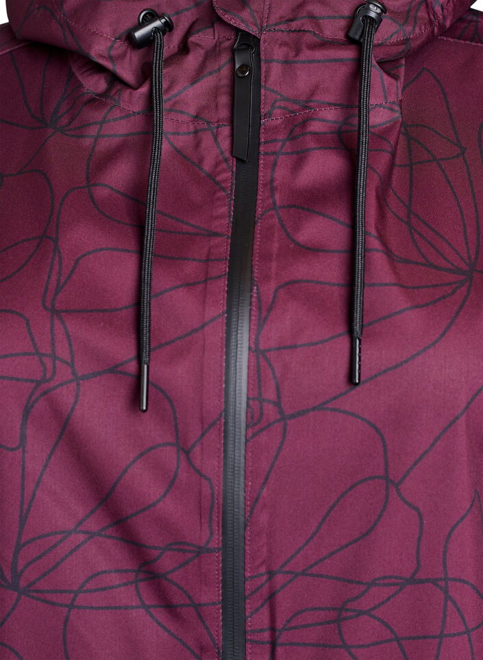 Imperméable à motif, Bordeaux foncé, Packshot image number 2